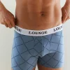 Lounge Underwear Boxershorts För Män | Flerpack<Everyday Boxershorts för Män (3-Pack) - Blå Print BlåPrint