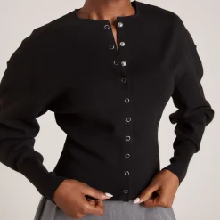 Lounge Underwear Tröjor & Koftor<Figursydd Cardigan - Svart