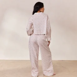 Lounge Underwear Pyjamasbyxor<Floral Pyjamabyxor - Vit Print VitPrint