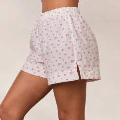 Lounge Underwear Pyjamasbyxor<Floral Pyjamashorts - Vit Print VitPrint