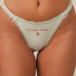 Lounge Underwear G-Strängar<Fruity 'Peachy Cheeks' G-string - Mintgrön