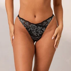 Lounge Underwear Stringtrosor<Luxe Stringtrosor - Svartvitt