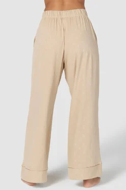 Lounge Underwear Nattkläder<Luxury Embossed Pyjamasbyxor - Minkfärg