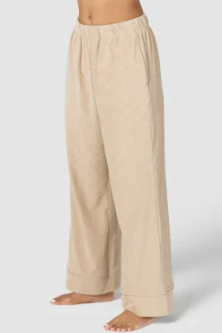 Lounge Underwear Nattkläder<Luxury Embossed Pyjamasbyxor - Minkfärg
