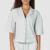 Lounge Underwear Nattkläder<Luxury Embossed Pyjamastopp - Frostfärg