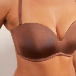 Lounge Underwear Strapless<Luxury Strapless T-shirt BH - Kastanjefärgad