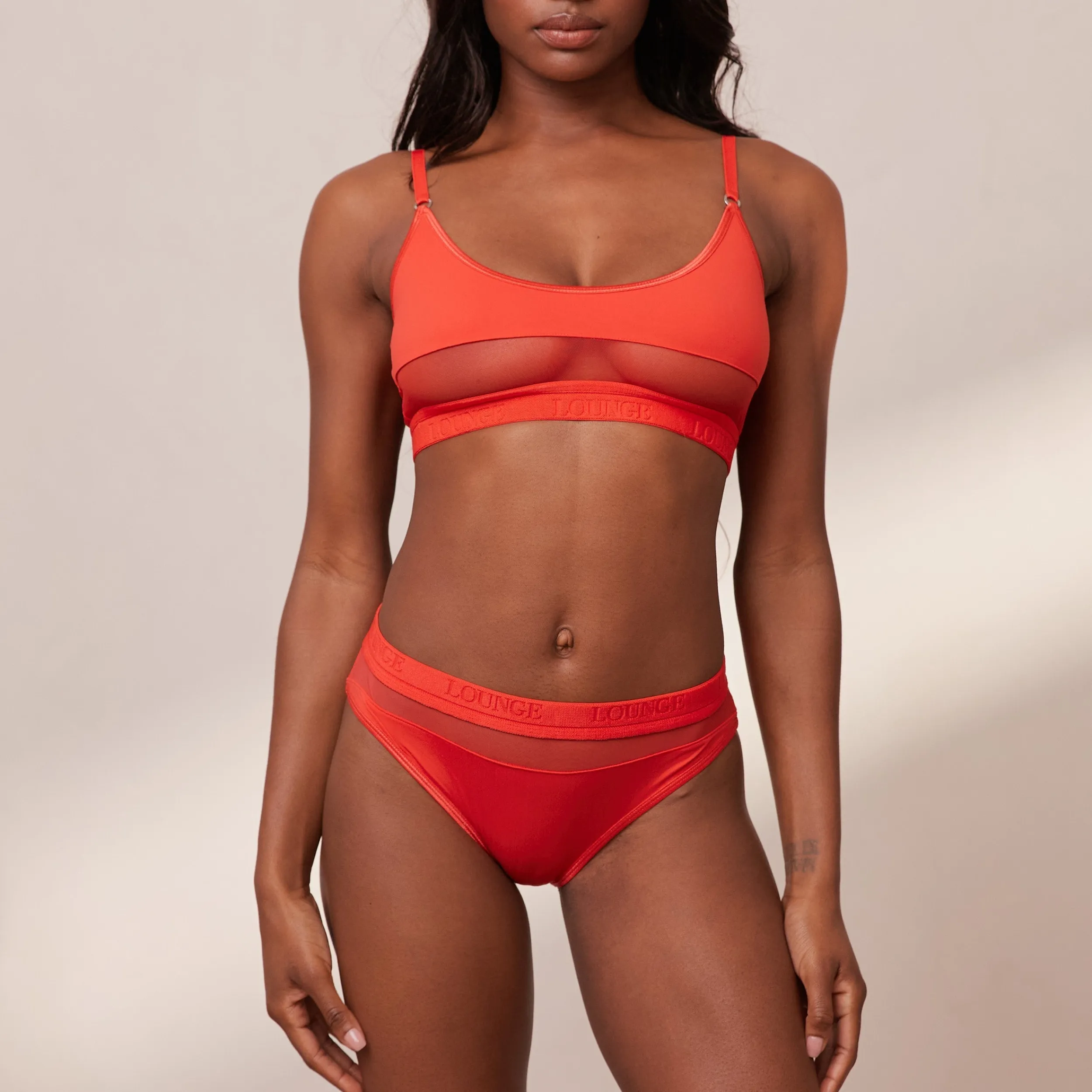 Lounge Underwear Behåar<Mesh BH - Röd