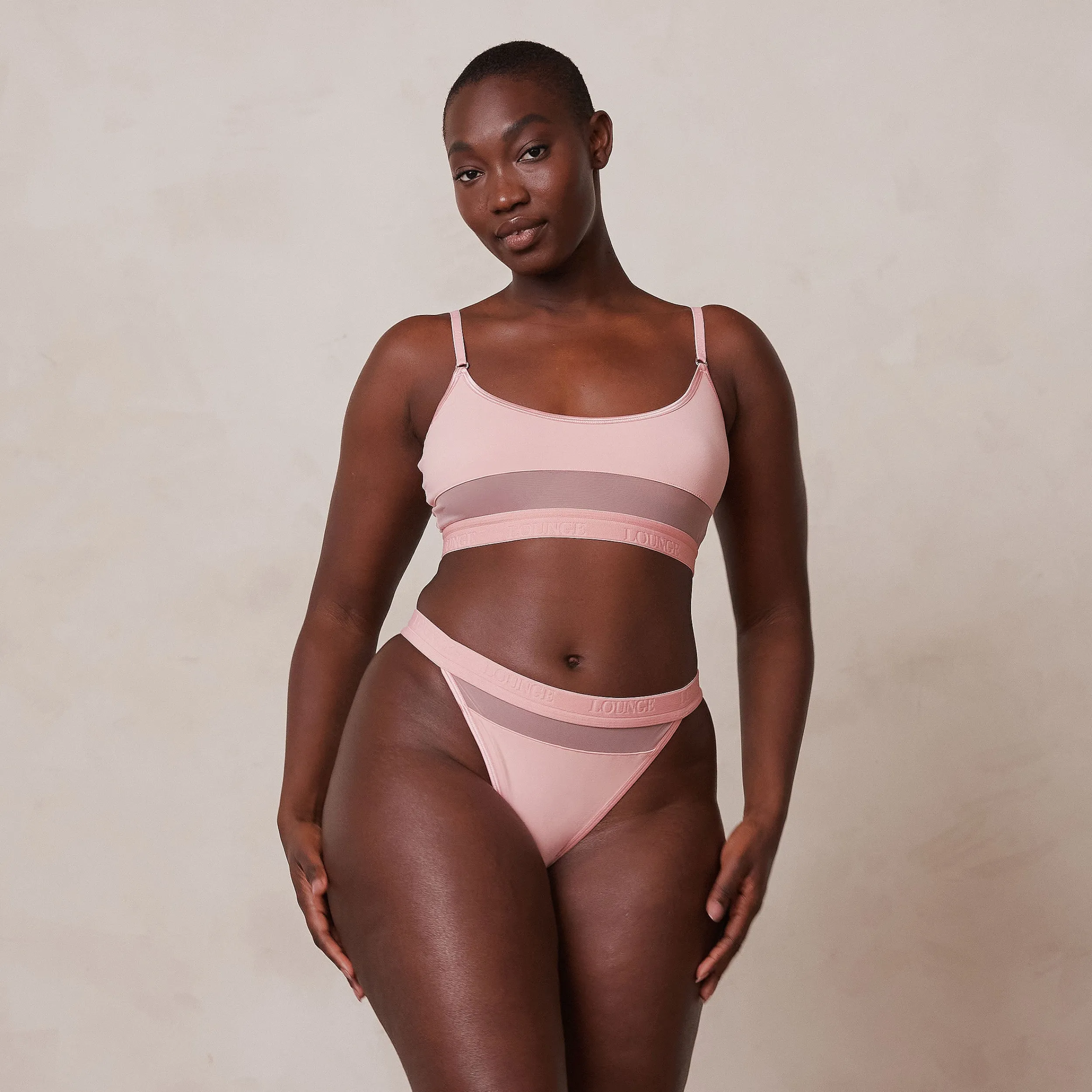 Lounge Underwear Behåar<Mesh BH - Rosa