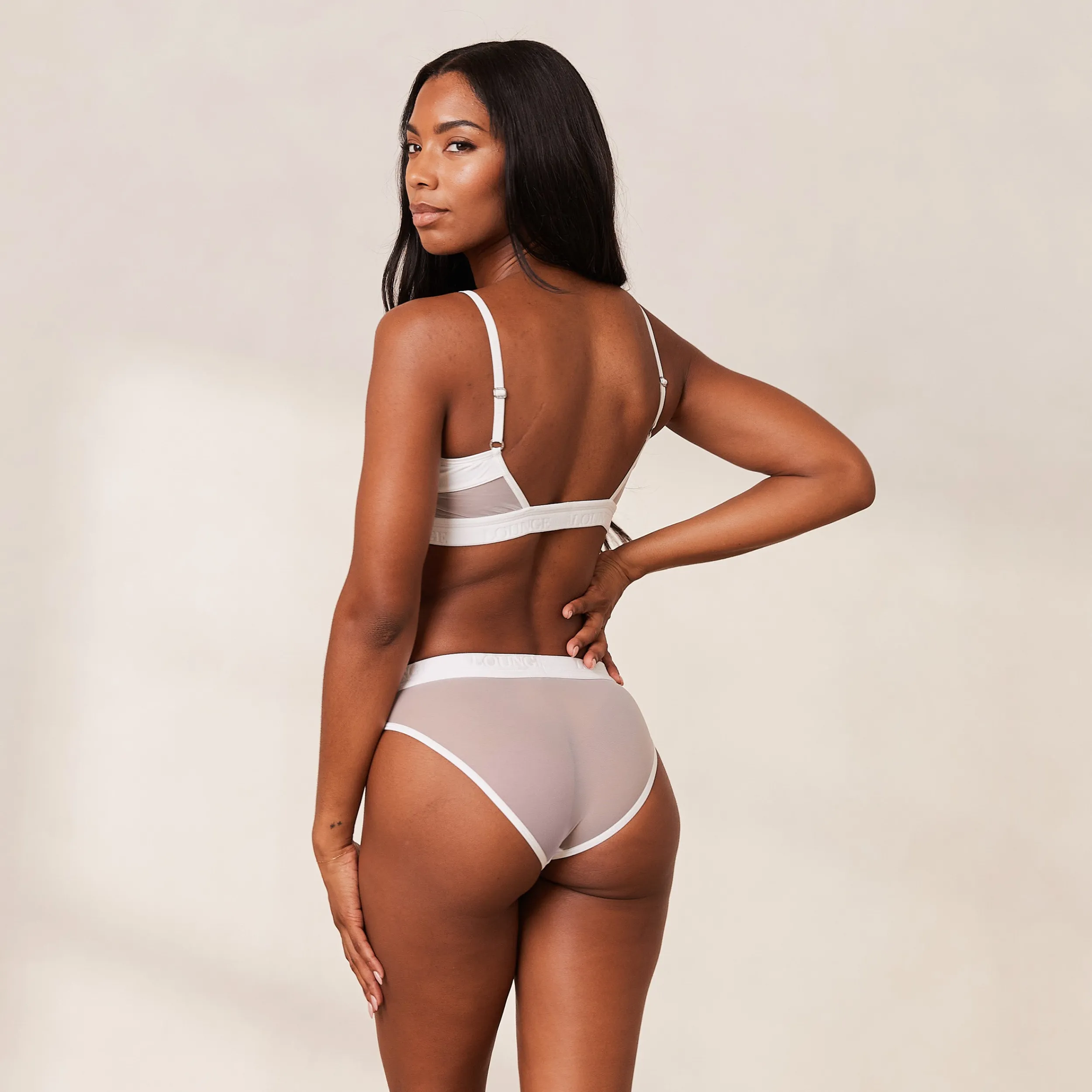 Lounge Underwear Behåar<Mesh BH - Vit