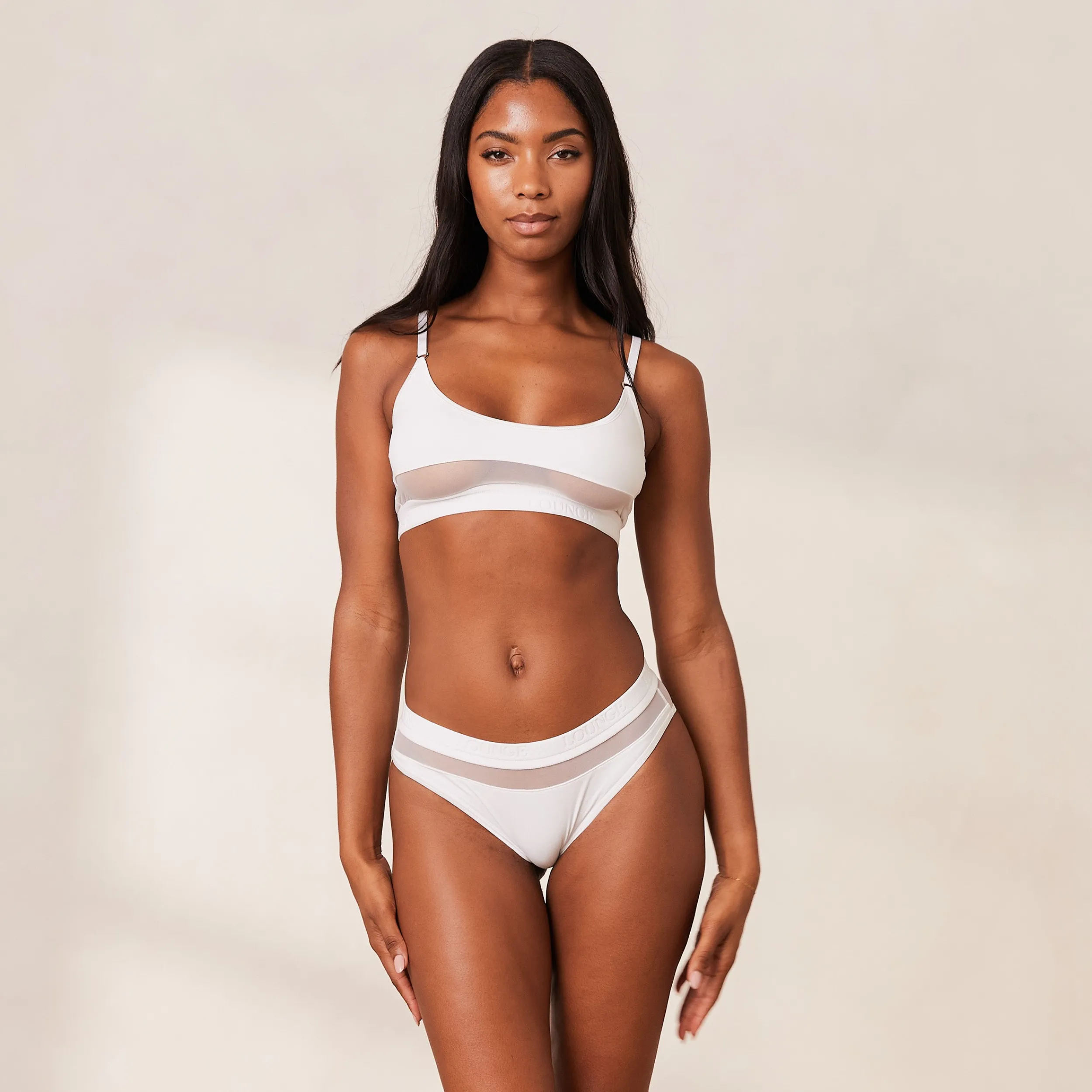 Lounge Underwear Behåar<Mesh BH - Vit