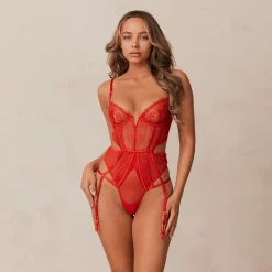 Lounge Underwear Bodysuits<Mila Intimates Bodysuit - Röd