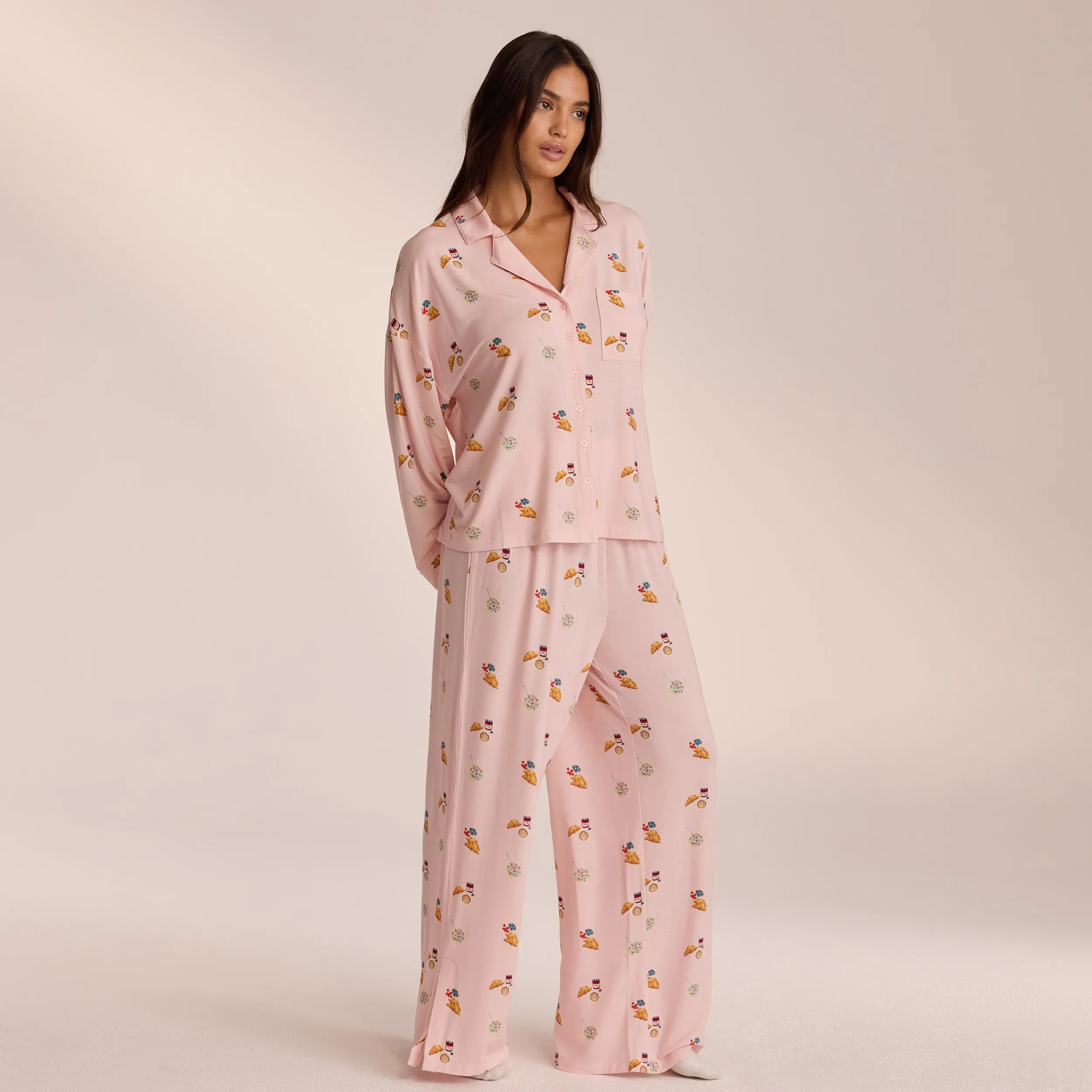 Lounge Underwear Pyjamasbyxor<Modal Pyjamabyxor - Rosa