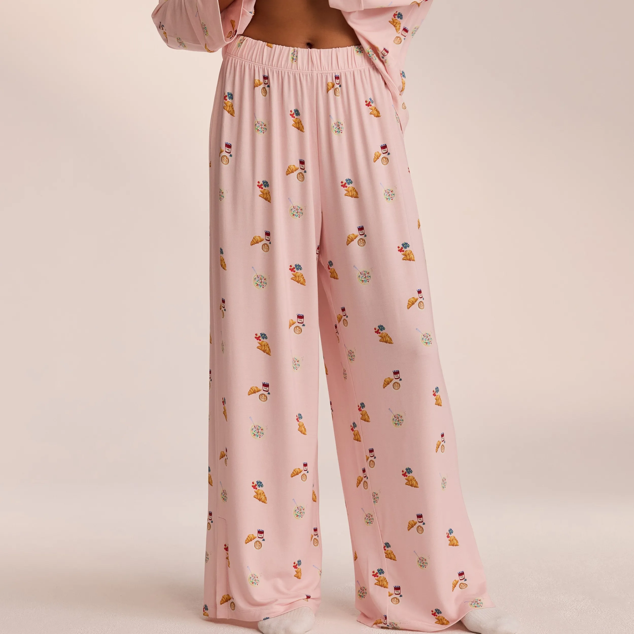 Lounge Underwear Pyjamasbyxor<Modal Pyjamabyxor - Rosa