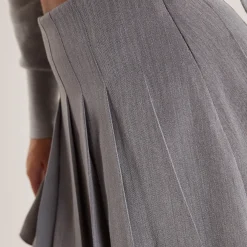 Lounge Underwear Klänningar Och Kjolar<Plisserad Kjol - Grå