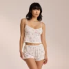 Lounge Underwear Pyjamastoppar<Pointelle Cami Pyjamatopp - Blommig Vit BlommigVit