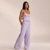 Lounge Underwear Pyjamasset | Pyjamasbyxor<Pointelle Pyjamabyxor - Blommig Lila BlommigLila