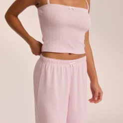Lounge Underwear Pyjamasbyxor<Pointelle Pyjamabyxor - Rosa