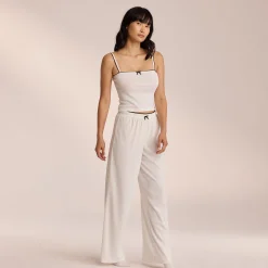 Lounge Underwear Pyjamasbyxor | Pyjamasset<Pointelle Pyjamabyxor - Vit