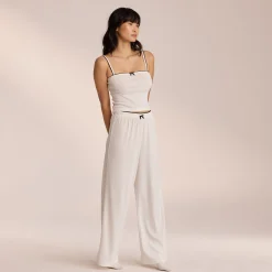 Lounge Underwear Pyjamasbyxor | Pyjamasset<Pointelle Pyjamabyxor - Vit