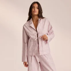 Lounge Underwear Pyjamasset | Pyjamastoppar<Pyjamasskjorta i Bomull - c Lila