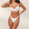 Lounge Underwear Med Bygel | Balcony<Ribbed Balcony BH - Vit