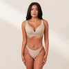 Lounge Underwear Vadderad | Push Up<Ribbed Mindful BH - Minkfärg