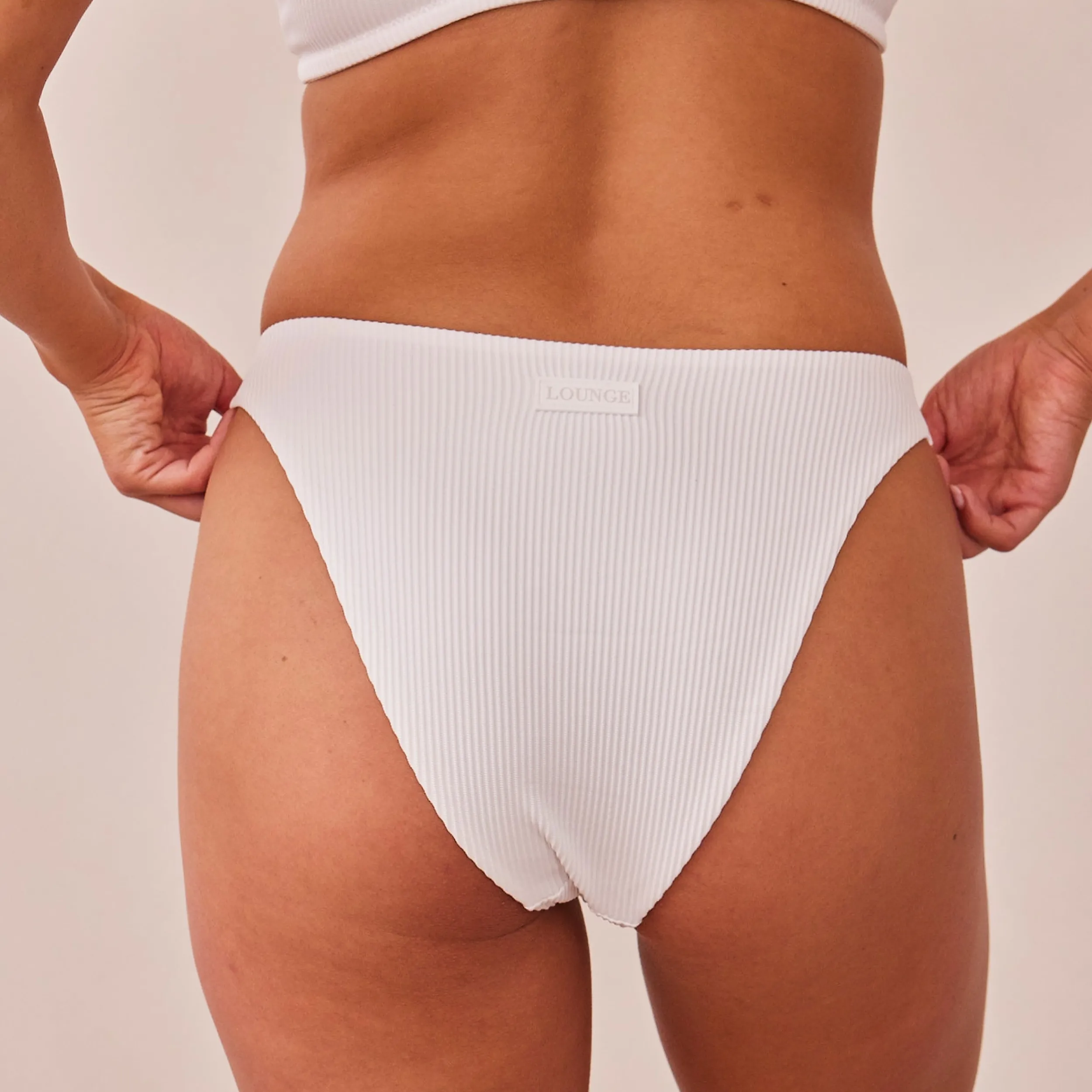 Lounge Underwear Trosor<Ribbed Triangle Trosor - Vit