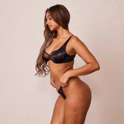 Lounge Underwear Balcony<Rose Balcony BH - Svart