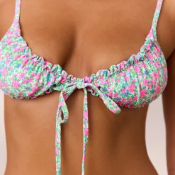 Lounge Underwear Bikinis<Ruched Bow Bralette Bikinitopp - Sweet Pea SweetPea
