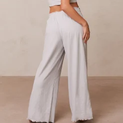 Lounge Underwear Nattkläder<Ruffle Pyjama Byxor - Frostfärg
