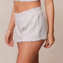 Lounge Underwear Nattkläder<Ruffle Pyjamas Short - Frostfärg