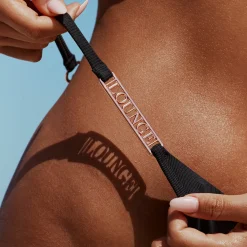 Lounge Underwear Badkläder<Signature Bikini Stringtrosor - Svart