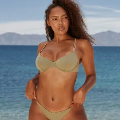 Lounge Underwear Badkläder<Signature Bikinitopp - Olivgrön