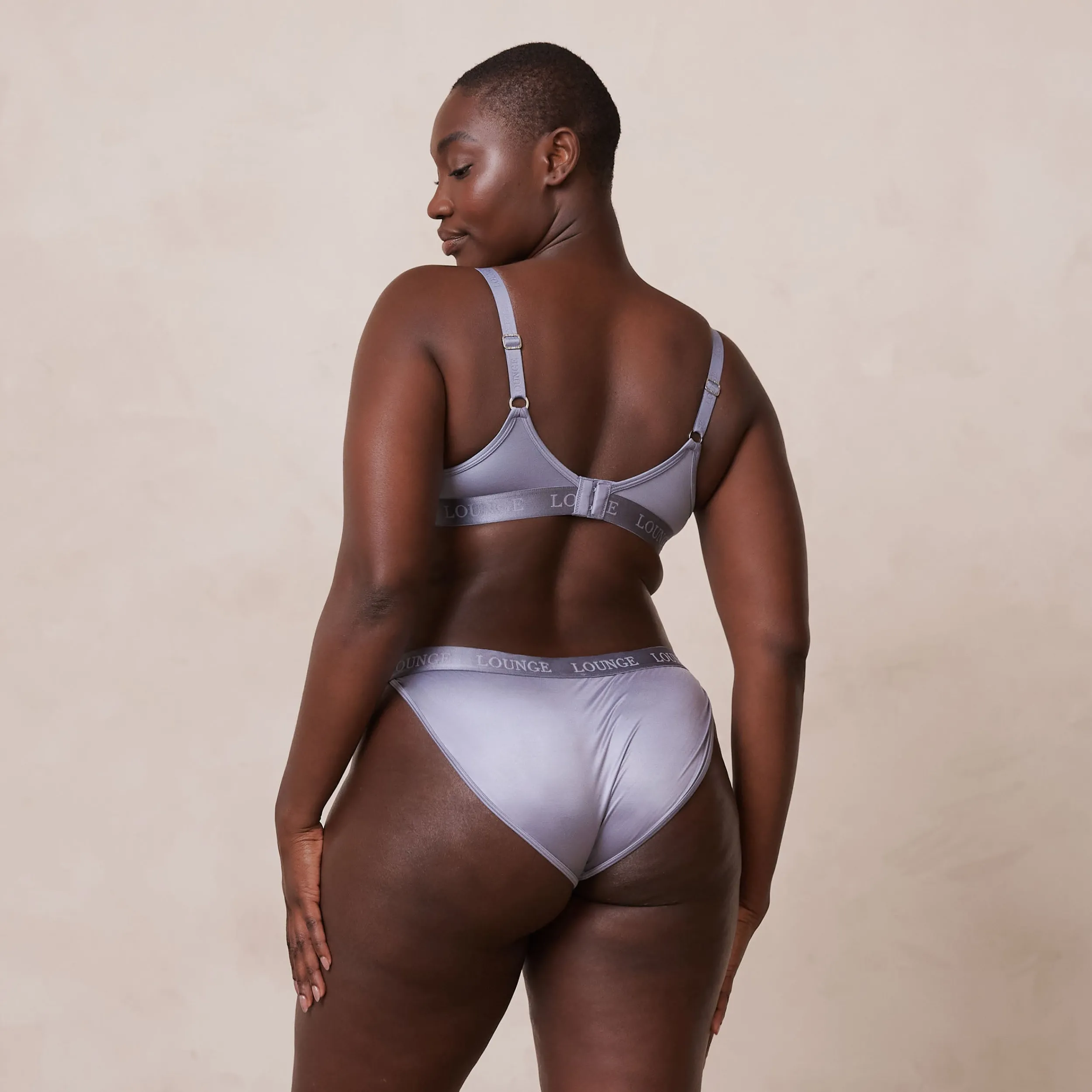 Lounge Underwear Vadderad | Push Up<Sleek Mindful BH - Blågrå