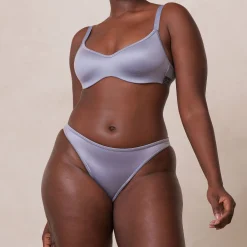 Lounge Underwear Vadderad | Push Up<Sleek Mindful BH - Blågrå