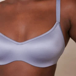 Lounge Underwear Vadderad | Push Up<Sleek Mindful BH - Blågrå