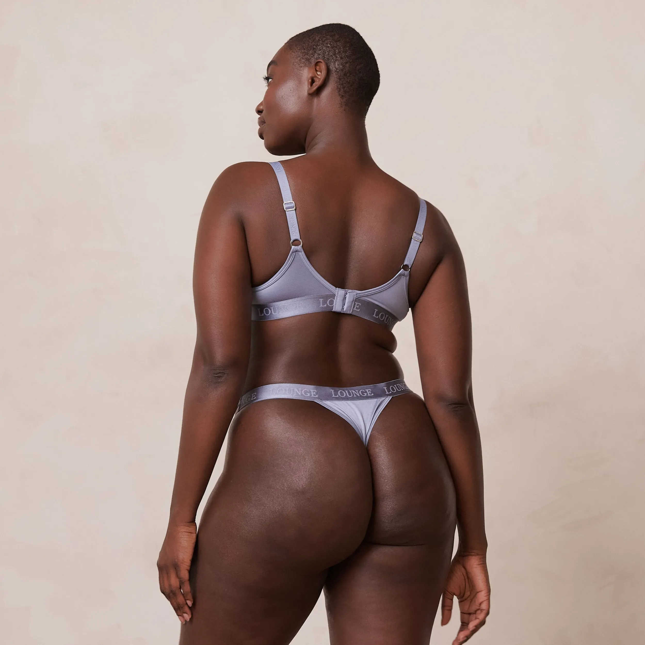 Lounge Underwear Vadderad | Push Up<Sleek Mindful BH - Blågrå