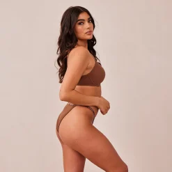 Lounge Underwear Vadderad | T-Shirt<Smooth Front Fastening T-Shirt BH - Kastanjefärgad