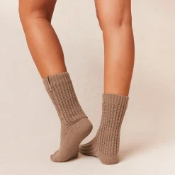 Lounge Underwear Strumpor Och Accessoarer | Accessoarer<Snooze Stickade Strumpor - Fawn
