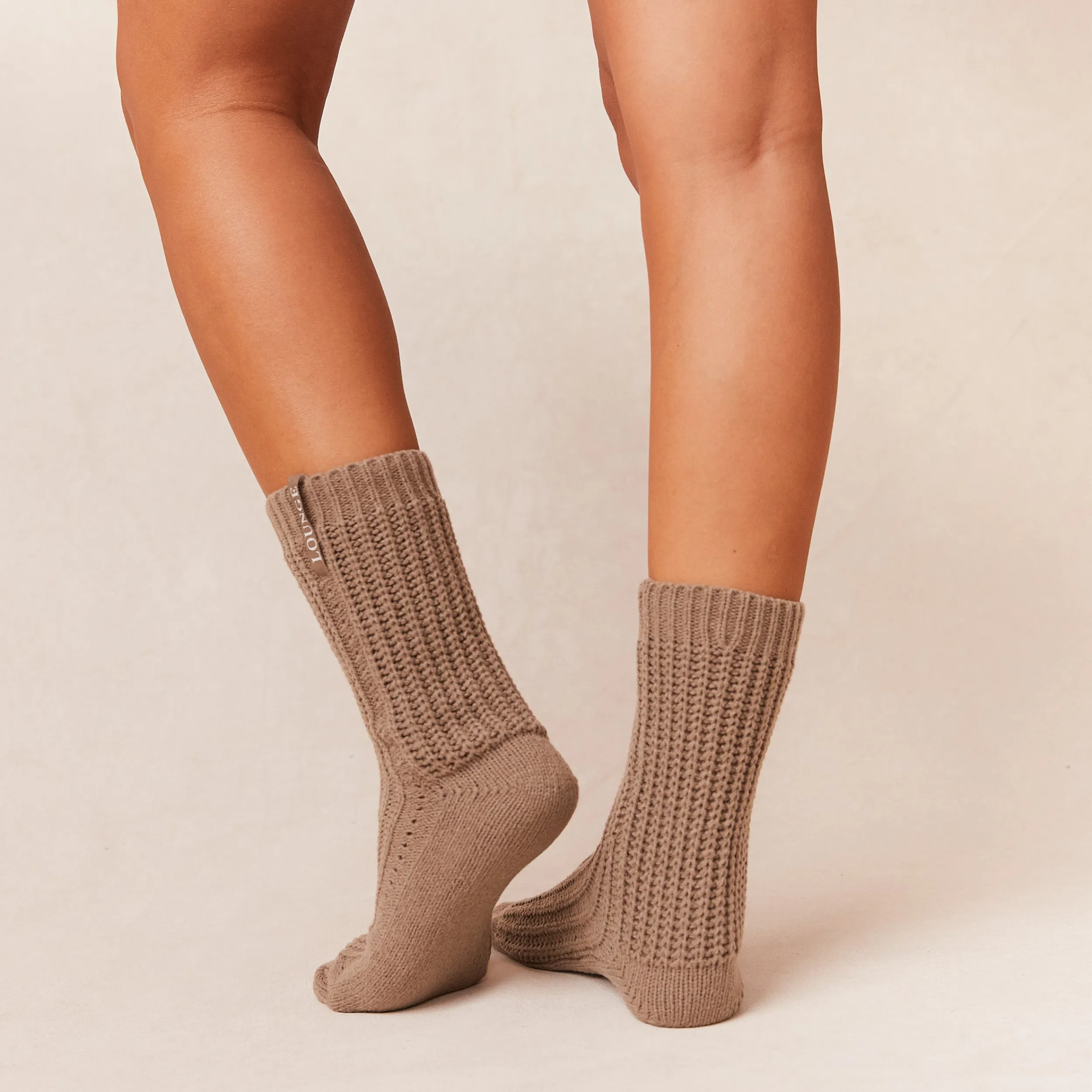 Lounge Underwear Strumpor Och Accessoarer | Accessoarer<Snooze Stickade Strumpor - Fawn