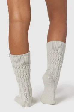 Lounge Underwear Strumpor Och Accessoarer | Accessoarer<Snug Stickade Strumpor - Frostfärg