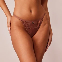 Lounge Underwear Underdelar<Soft Satin Trosor - Mocha