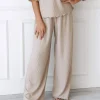 Lounge Underwear Pyjamasset | Pyjamasbyxor<Soft Waffle Pyjama Byxor - Minkfärg