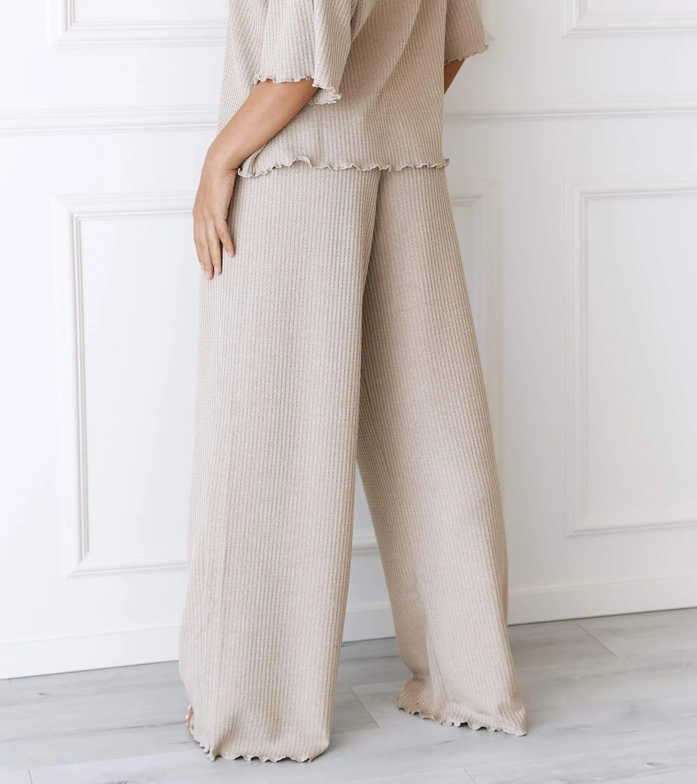 Lounge Underwear Pyjamasset | Pyjamasbyxor<Soft Waffle Pyjama Byxor - Minkfärg