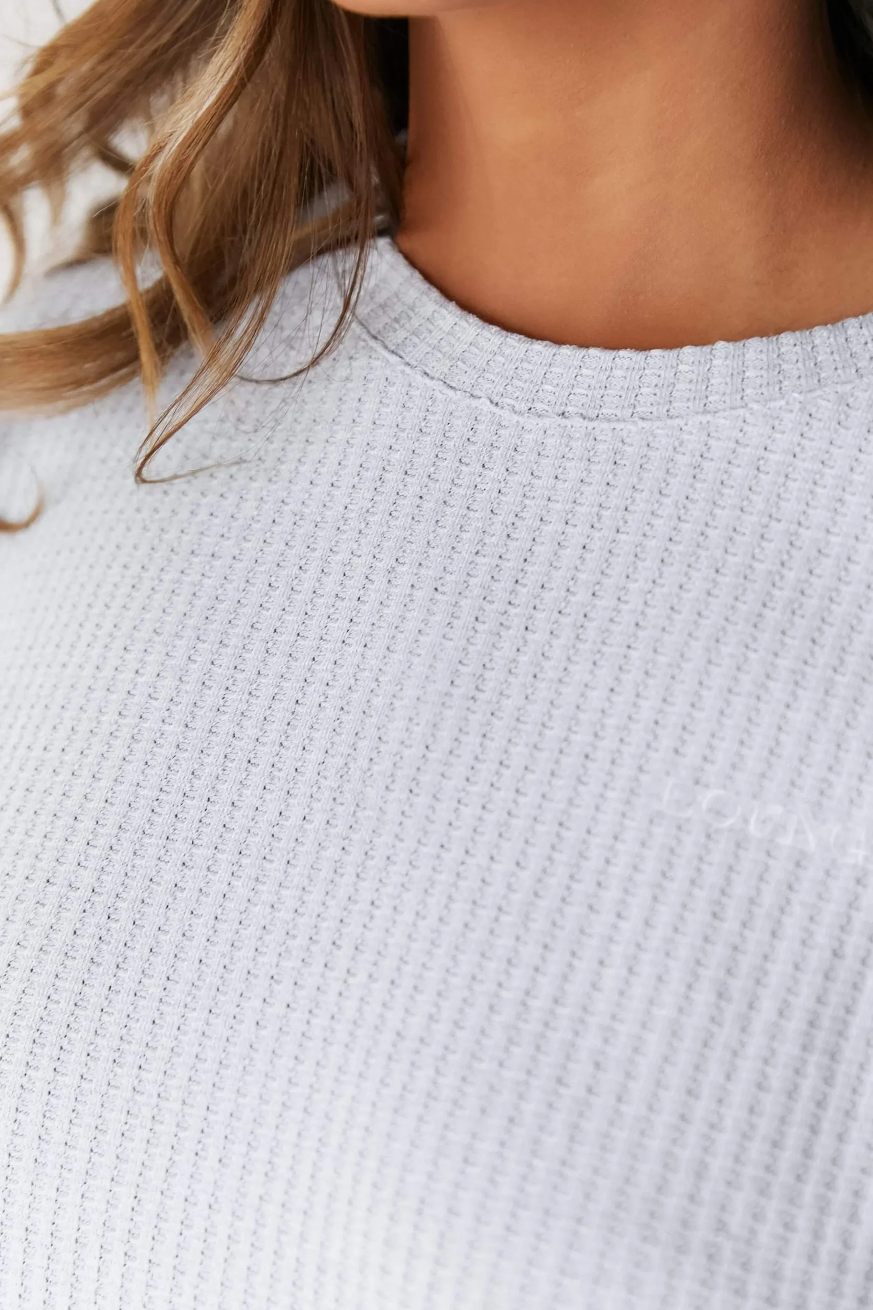 Lounge Underwear Pyjamasset | Pyjamastoppar<Soft Waffle Pyjamatopp - Frostfärg