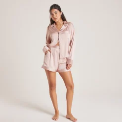 Lounge Underwear Pyjamasbyxor | Pyjamasset<Sparkle Pyjamashorts i Satin - Rosa