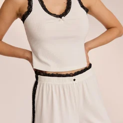 Lounge Underwear Pyjamasbyxor | Pyjamasset<Spets Pyjamabyxor - Vit