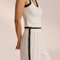 Lounge Underwear Pyjamasbyxor | Pyjamasset<Spets Pyjamabyxor - Vit