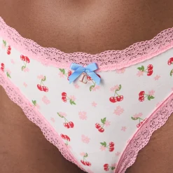 Lounge Underwear Flerpack | Stringtrosor<Stringtrosor med Körsbärstryck (3-pack) - Multi