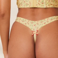 Lounge Underwear G-Strängar<Sweet G-string - Blommig Gul BlommigGul